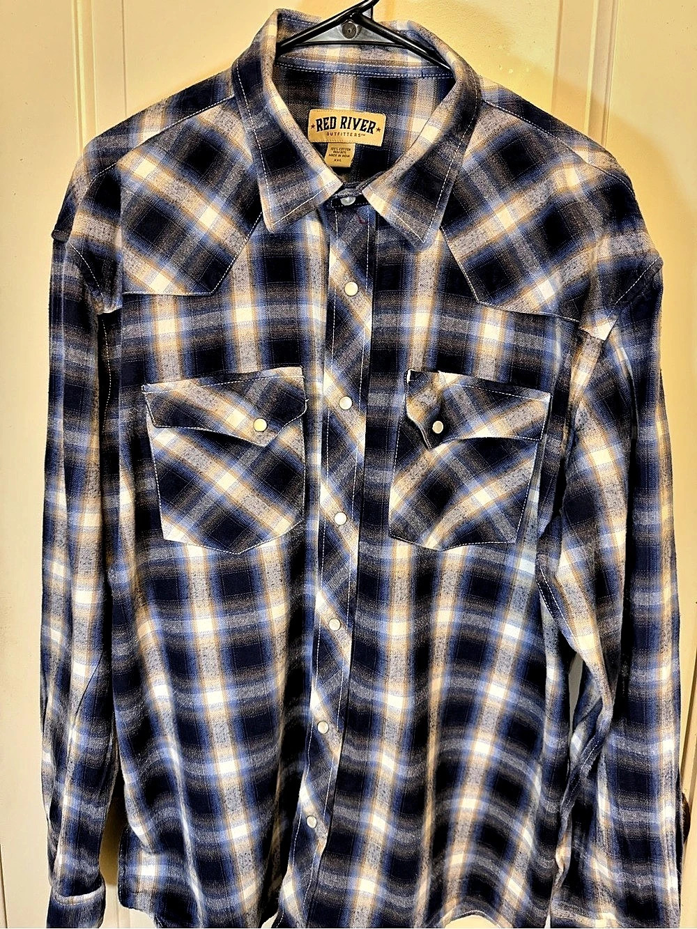 Red River Outfitters Men's Plaid Cotton Shirt XXL Like New
